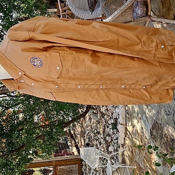 Wyoming Traders XXL FORMER TEXAS RANGERS rust brown cotton Blend pearl snaps - Picture 5 of 11